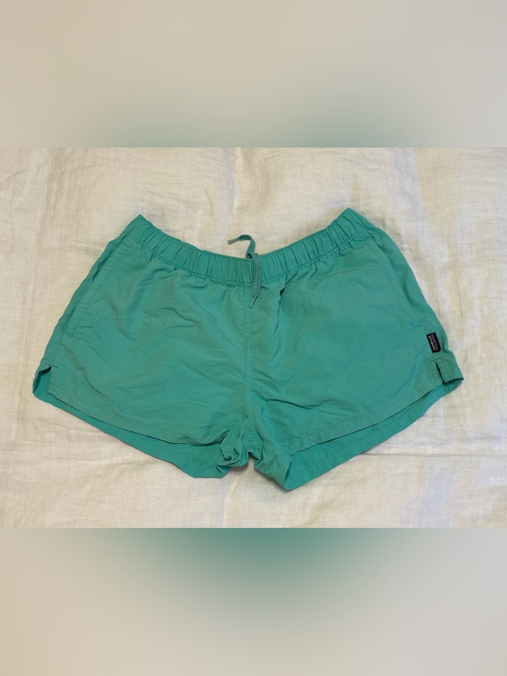 Patagonia Teal Women’s Barely Baggies Shorts